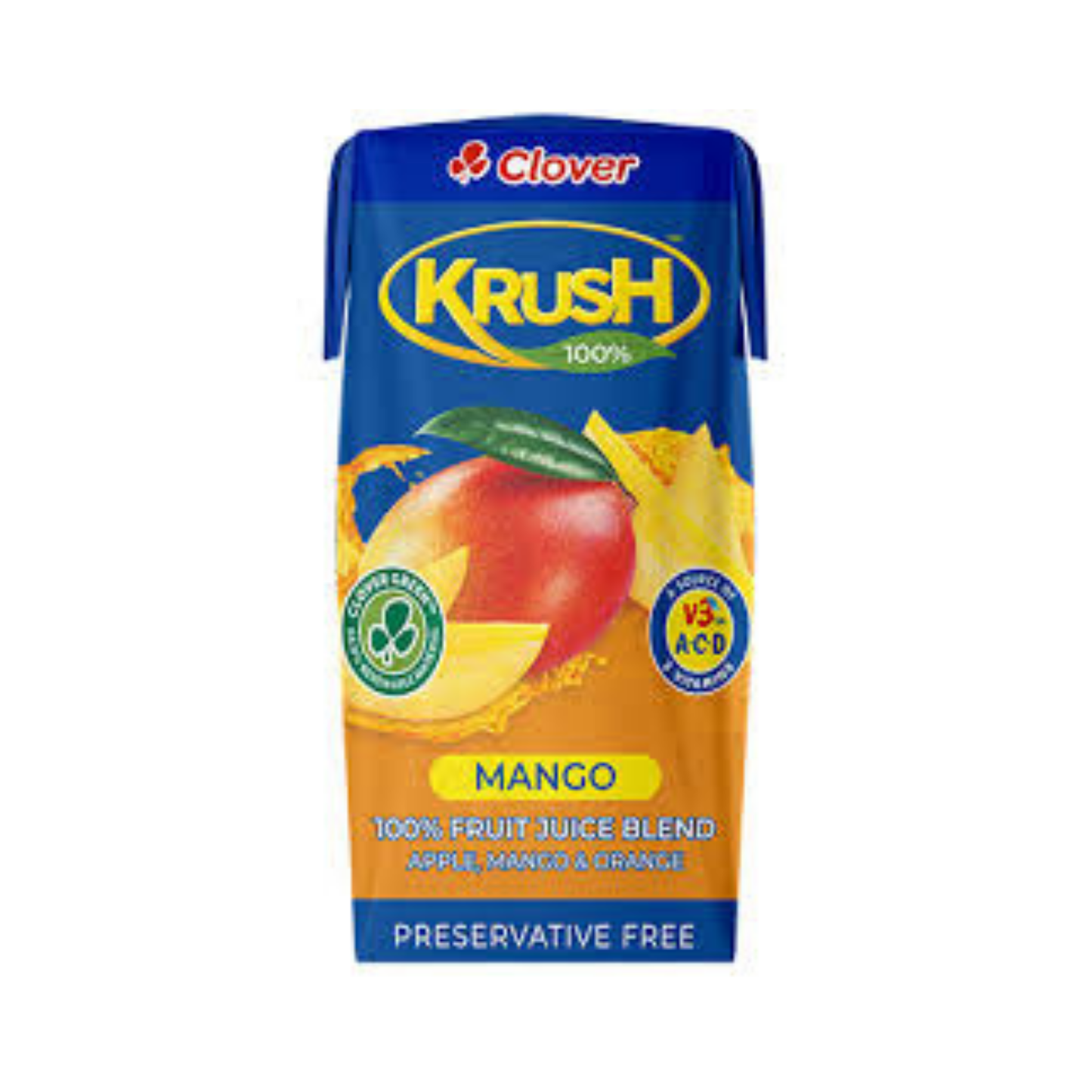 Clover Krush 100% Fruit Juice Blend Mango 200ml