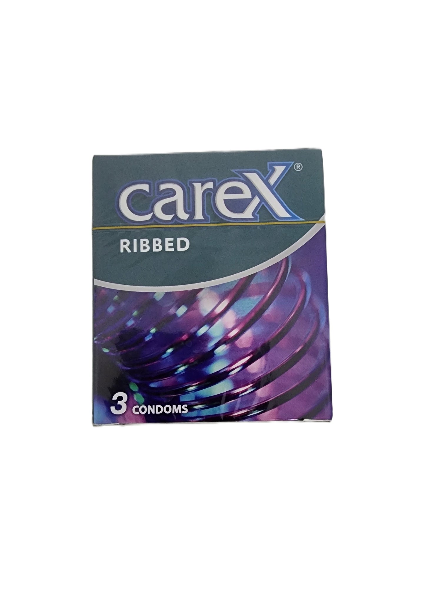 Carex Ribbed Condoms 3s