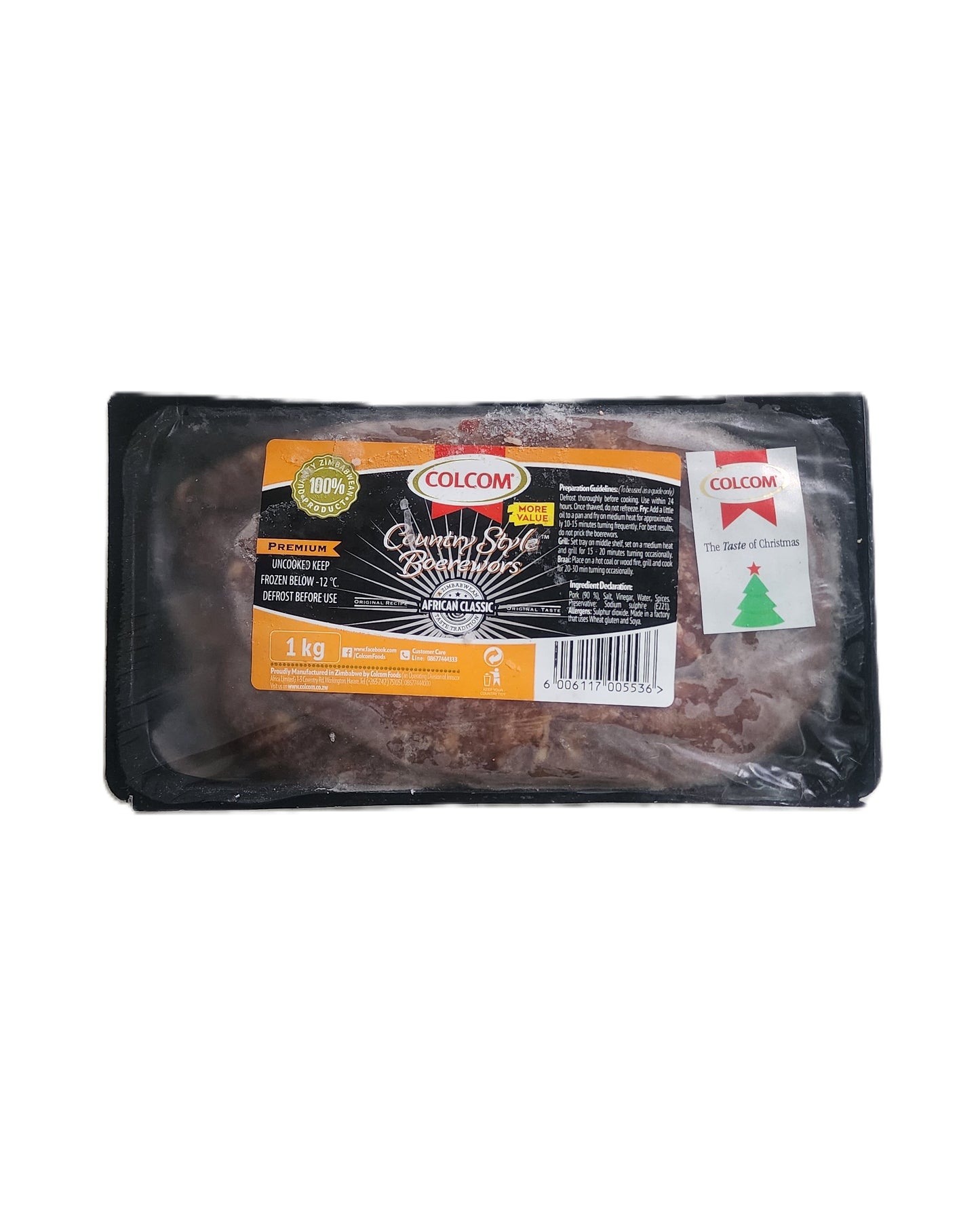 Colcom Country Style Boerwors 1kg