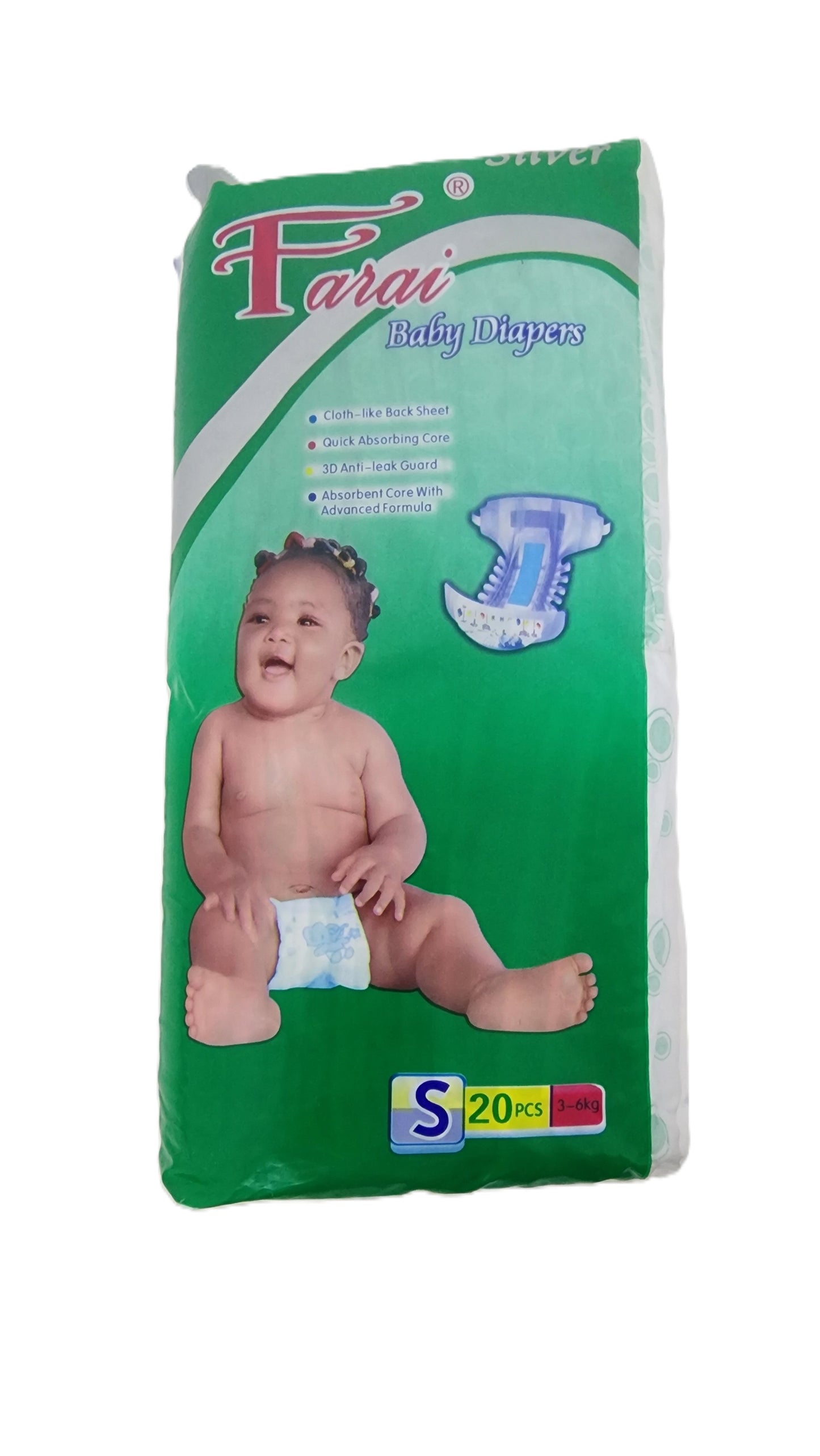 Farai Baby Diapers S (3 - 6kg) 20pcs