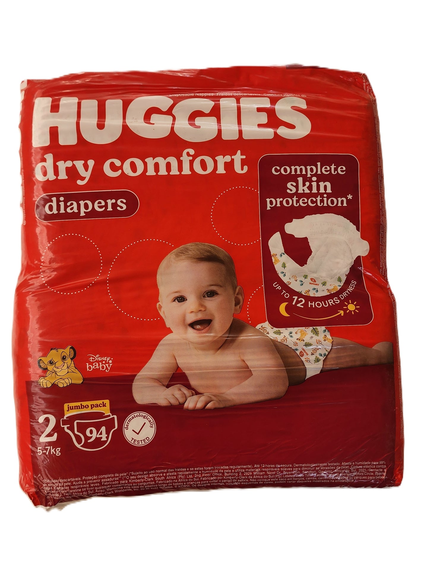 Huggies Dry Comfort Size 2 (5 - 7kg) 94s