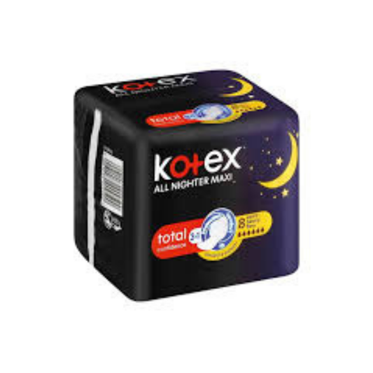 Kotex All Nighter Maxi Total Pads 8s