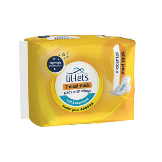 Lil-lets Super Plus Maxi Thick Pads with Wings 7s