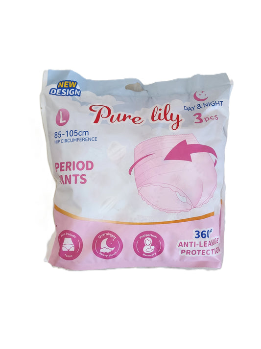 Pure Lily Period Pants Day & Night 85 - 105cm 3s