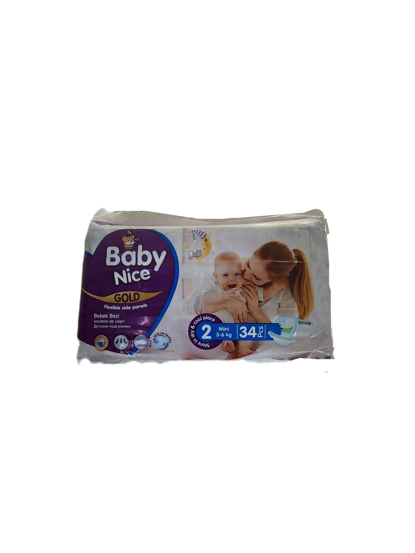Diapers Baby Nice Size 2 (3 to 6kg) 34s