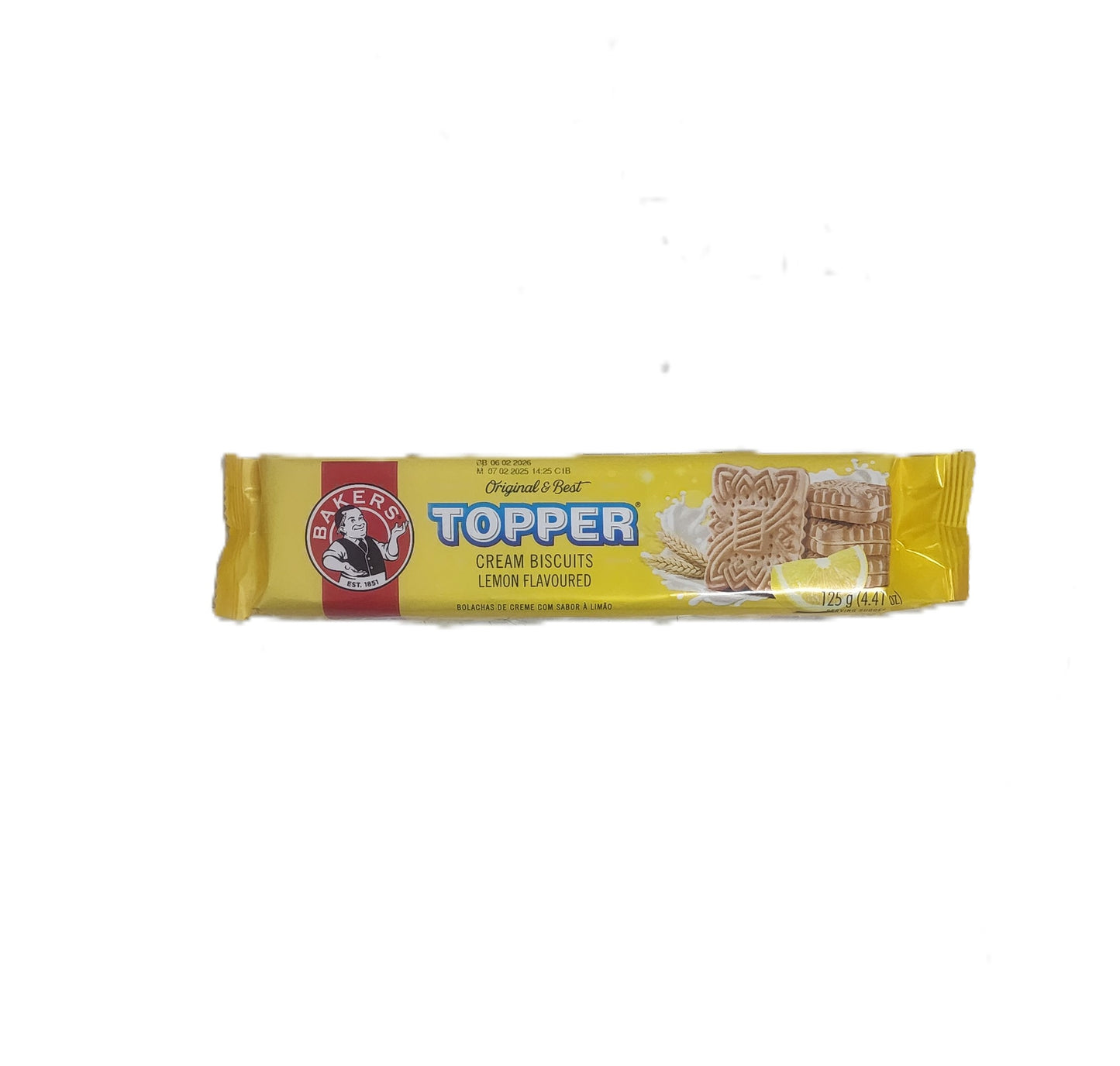 Bakers Topper Lemon Biscuits 125g
