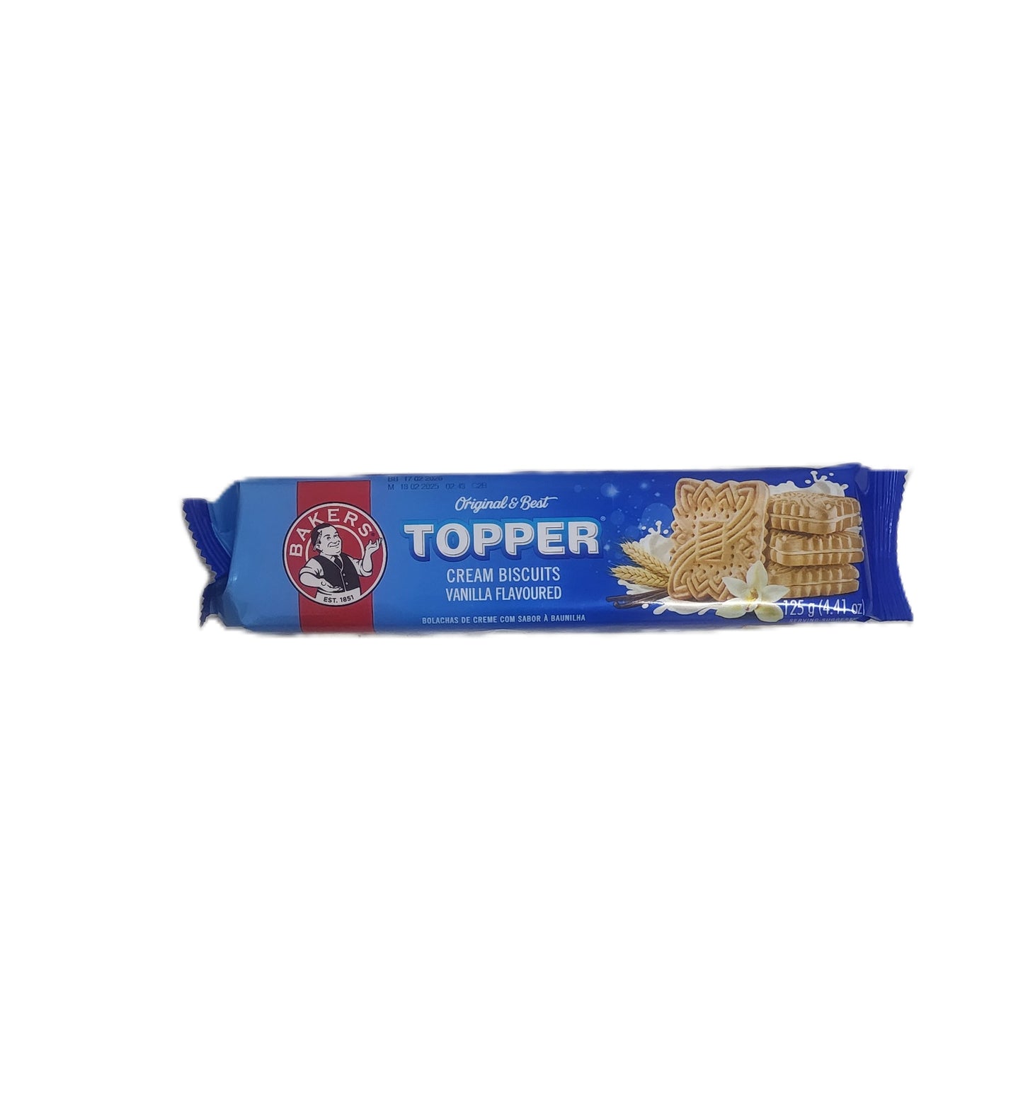 Bakers Topper Vanilla Biscuits 125g