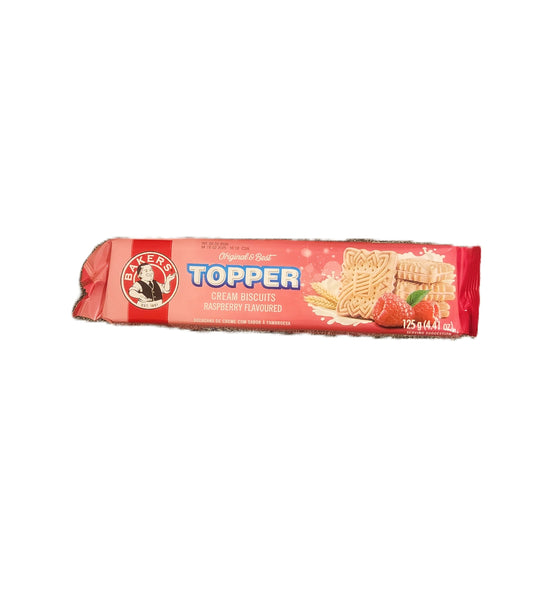 Bakers Topper Cream Biscuits Raspberry 125g