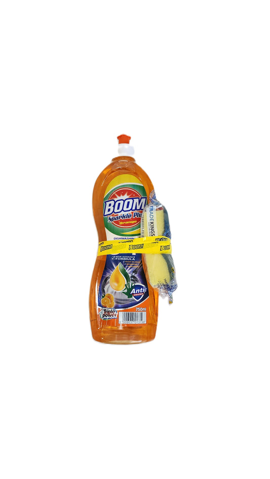 Boom Sparkle Plus Orange Dishwashing Liquid 750ml