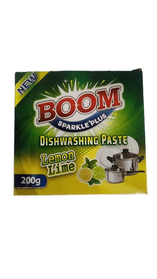 Boom Sparkle Plus Dishwashing Paste Lemon Lime 200g
