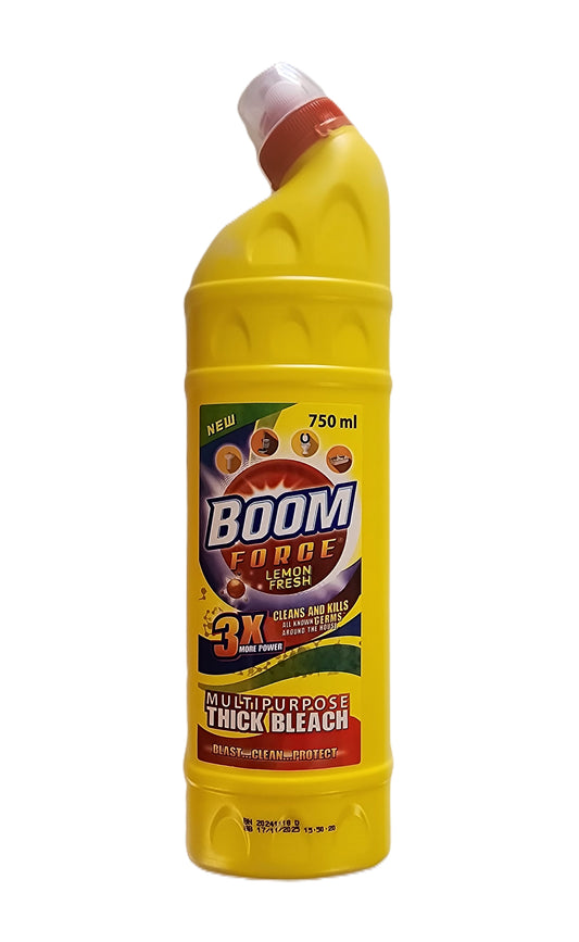 Boom Force Lemon Fresh Multipurpose Thick Bleach 750ml