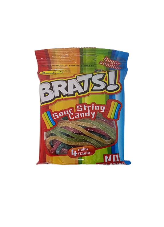 Brats! Sour String Candy 4 Color Flavour