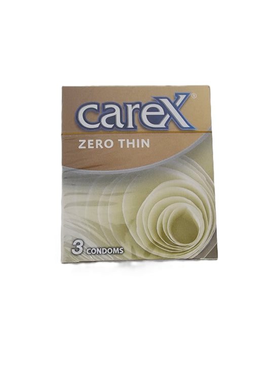 Carex Zero Thin Condoms 3s