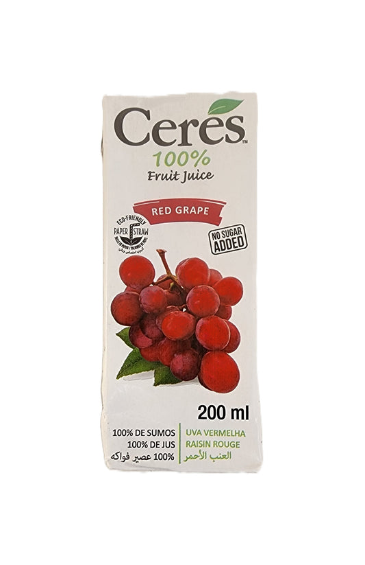 Ceres 100% Fruit Juice Red Grape 200ml