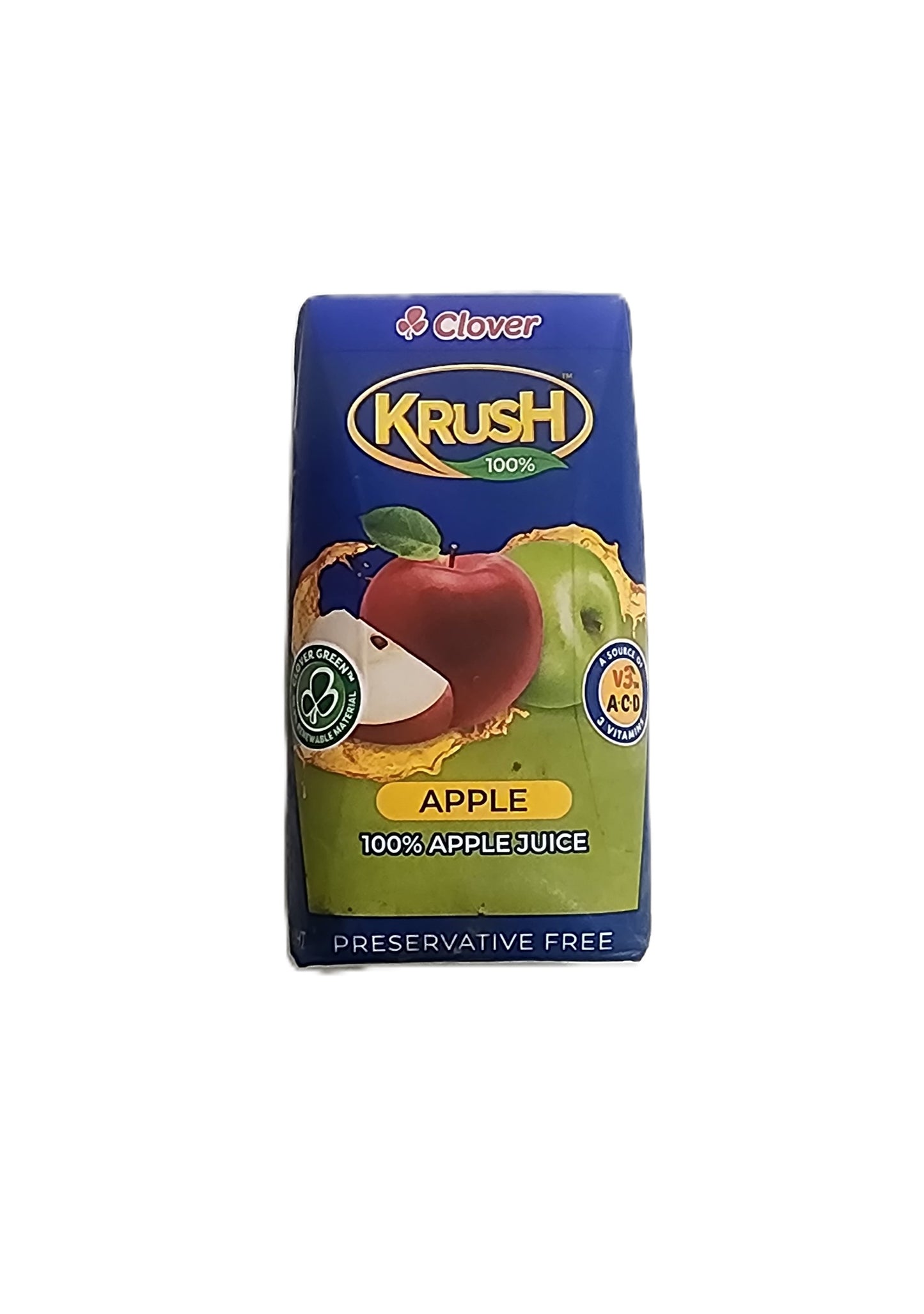 Clover Krush 100% Apple Juice 200ml