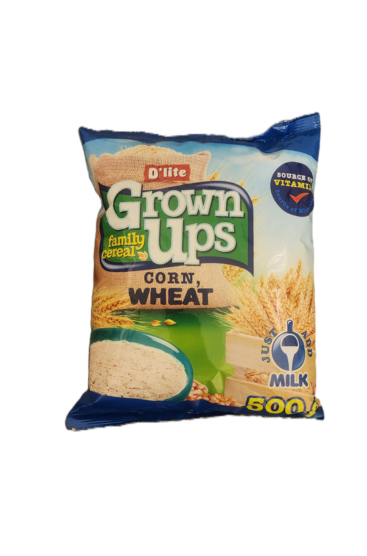 D'lite Grown Ups Family Cereal Corn & Wheat Banana Flavour 500g