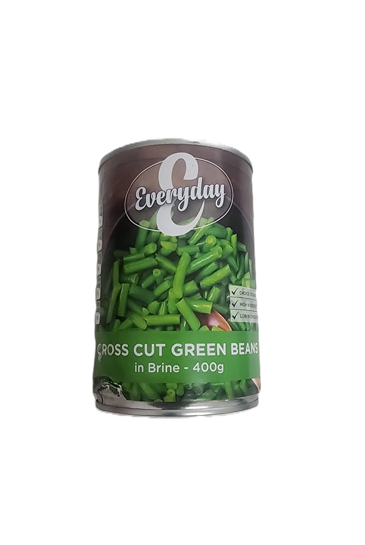Everyday Cross Cut Green Beans in Brine 400g