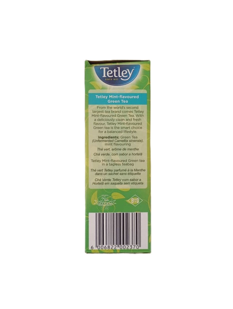Tetley Green Tea Mint Flavoured 30g