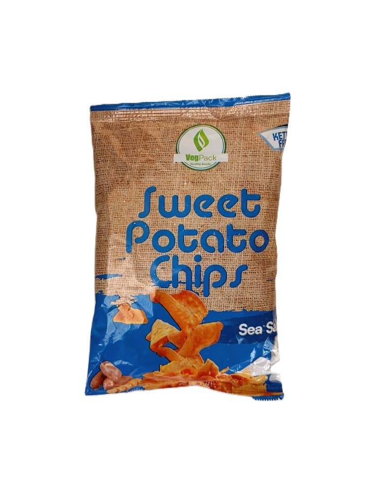 VegPack Sweet Potato Chips Sea Salt 100g