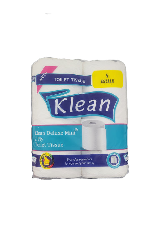 Klean Deluxe Mini 2 Ply Toilet Paper 4s