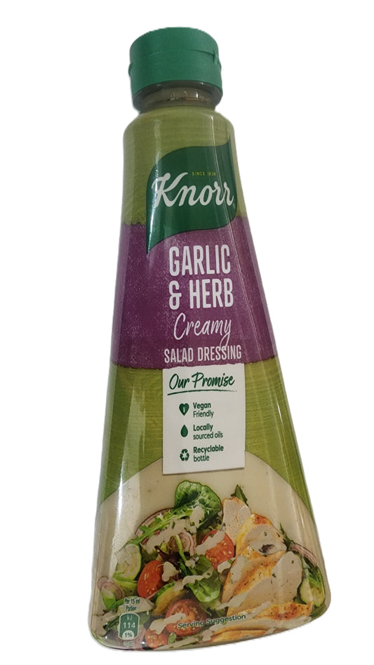 Knorr Garlic & Herb Creamy Salad Dressing 340ml