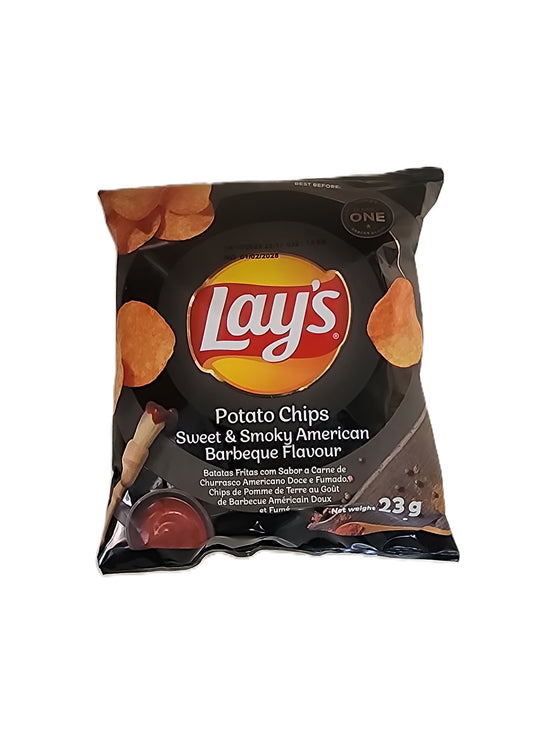 Lays Potato Chips Sweet & Smokey American BBQ 23g