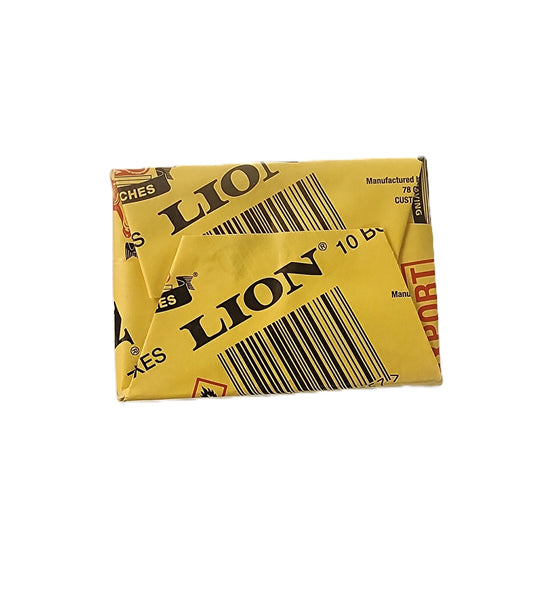 Lion Matches Box 10s