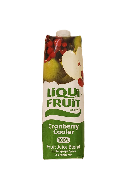 Liquifruit Cranberry Cooler 100% Fruit Juice Blend 1L