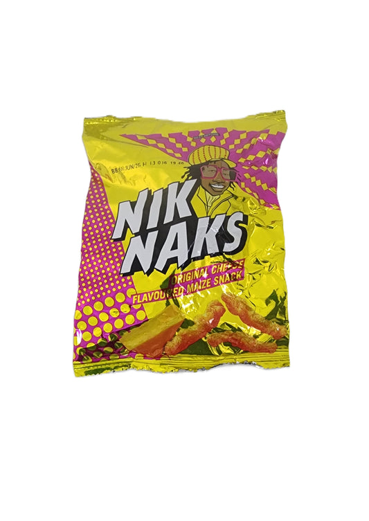 Nik Naks Original Cheese Flavoured Maize Snack 20g