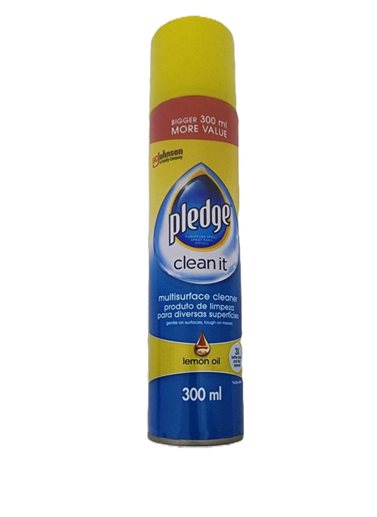 Pledge Clean It Multi-surface Cleaner Lemon Oil 300ml