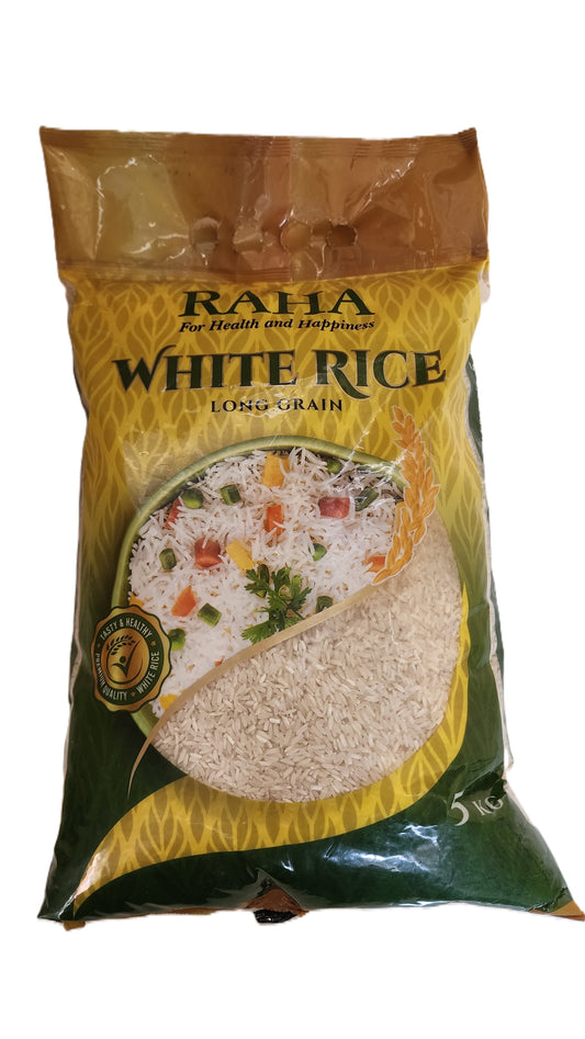 Raha White Long Grain Rice 5kg