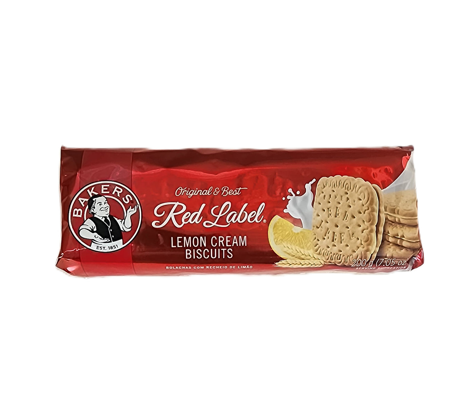 Red Label Lemon Cream Biscuits 200g