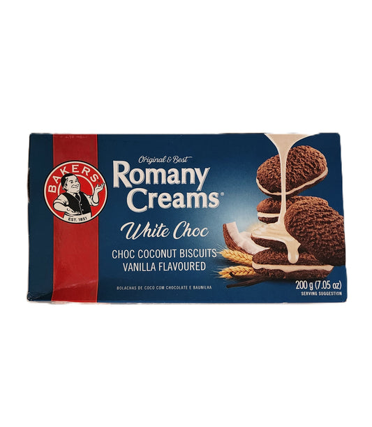 Romany Creams White Choc Coconut Biscuits 200g