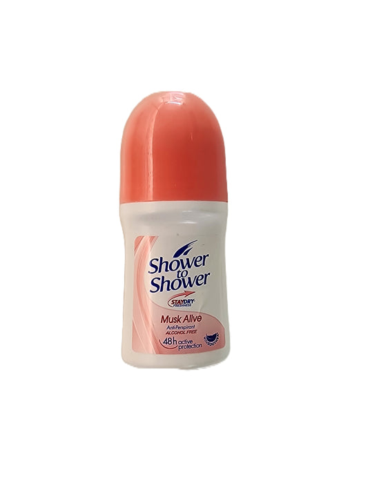 Shower to Shower Musk Alive Roll On 50ml