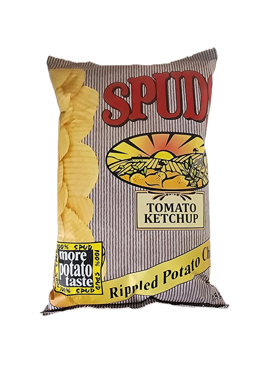 Spuds Tomato Ketchup Rippled Potato Chips 75g