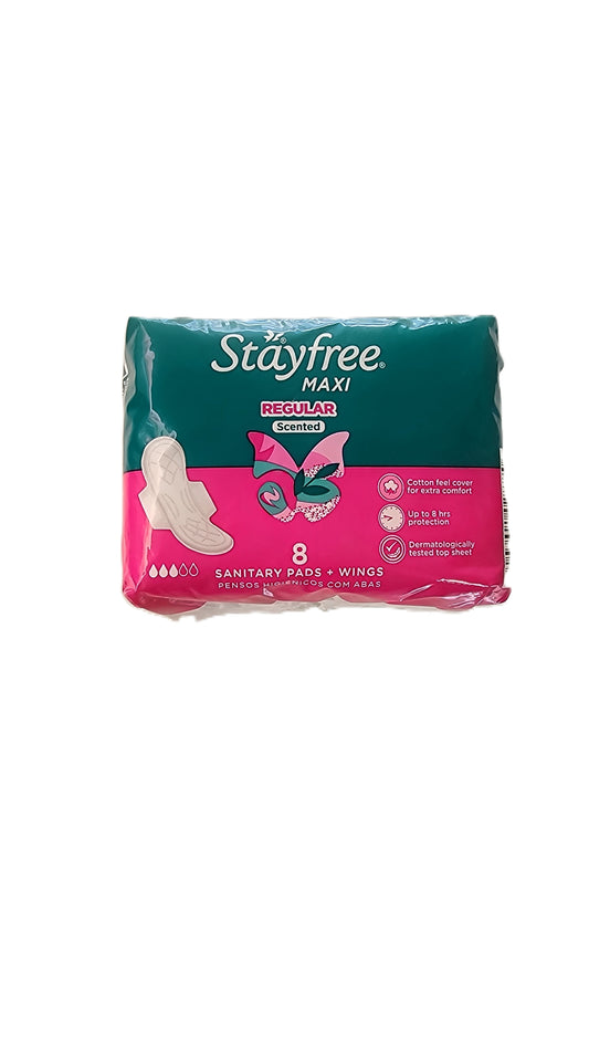 Stayfree Maxi Regular Scented Pads 8s