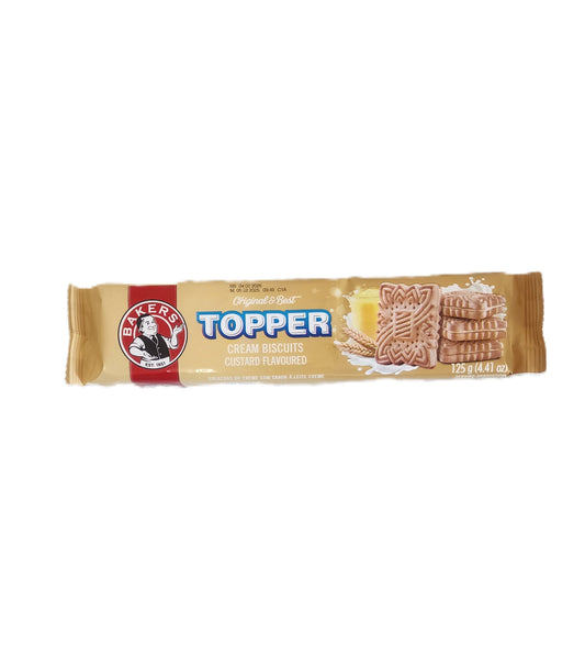 Bakers Topper Cream Biscuits Custard 125g