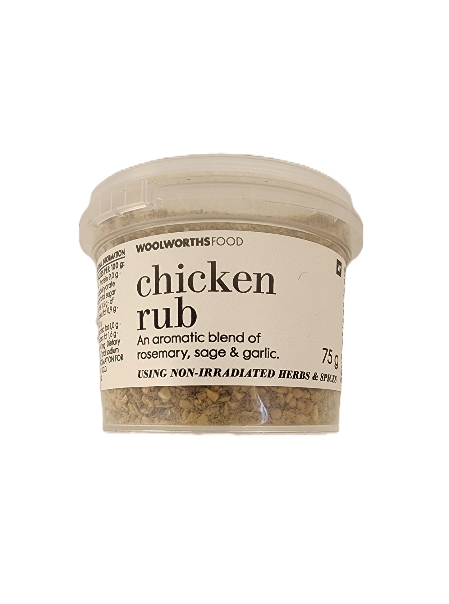 Woolworths Chicken Rub 75g