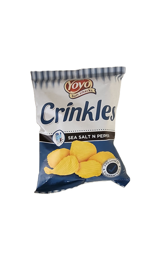 Yoyo Crinkles Sea Salt & Pepper 35g